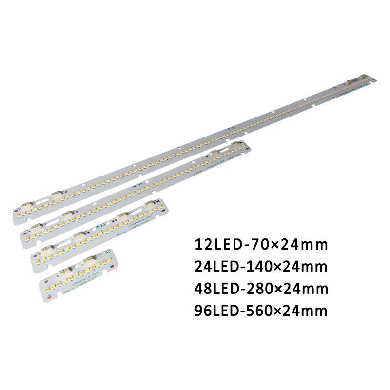 Стандарт Zhaga 70*24 мм Линейный SMD 2835 Светодиодный модуль DC 24 В 36 полосовой 5 Вт PCBA для линейной осветительной панели SKD комплекты