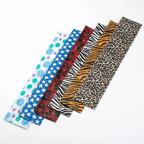 
Craft item custom printed double sided crepe paper 