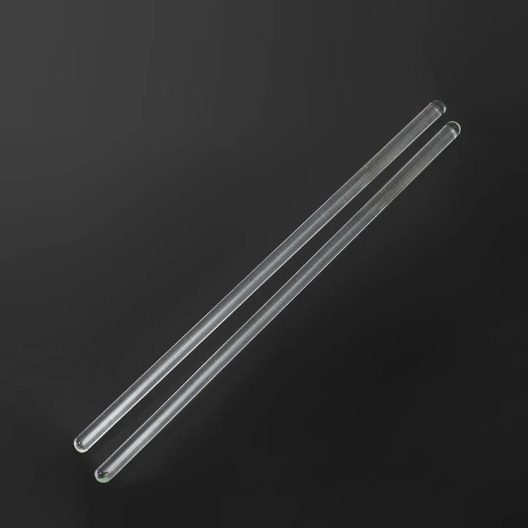 Lab Borosilicate Glass Stirring Rod 8 inch (200mm) Length with Both Ends Round for Science, Lab, Kitchen, Science Education