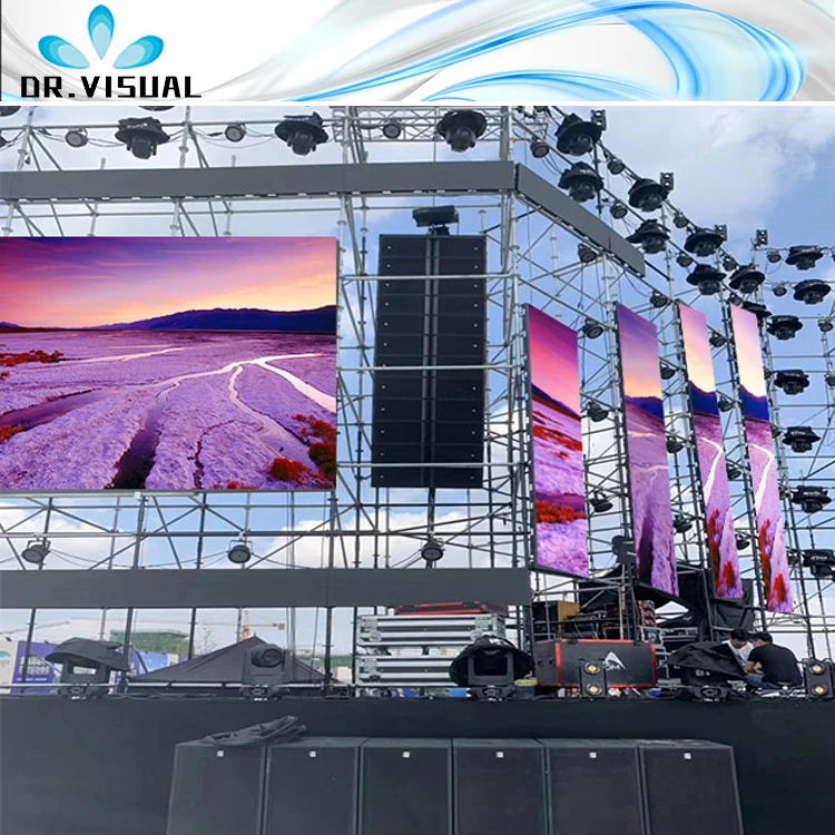 DR VISUAL LED panel outdoor 500*500mm 4500cd 1920hz p3.91 p4.81led screen novastar display p3.9