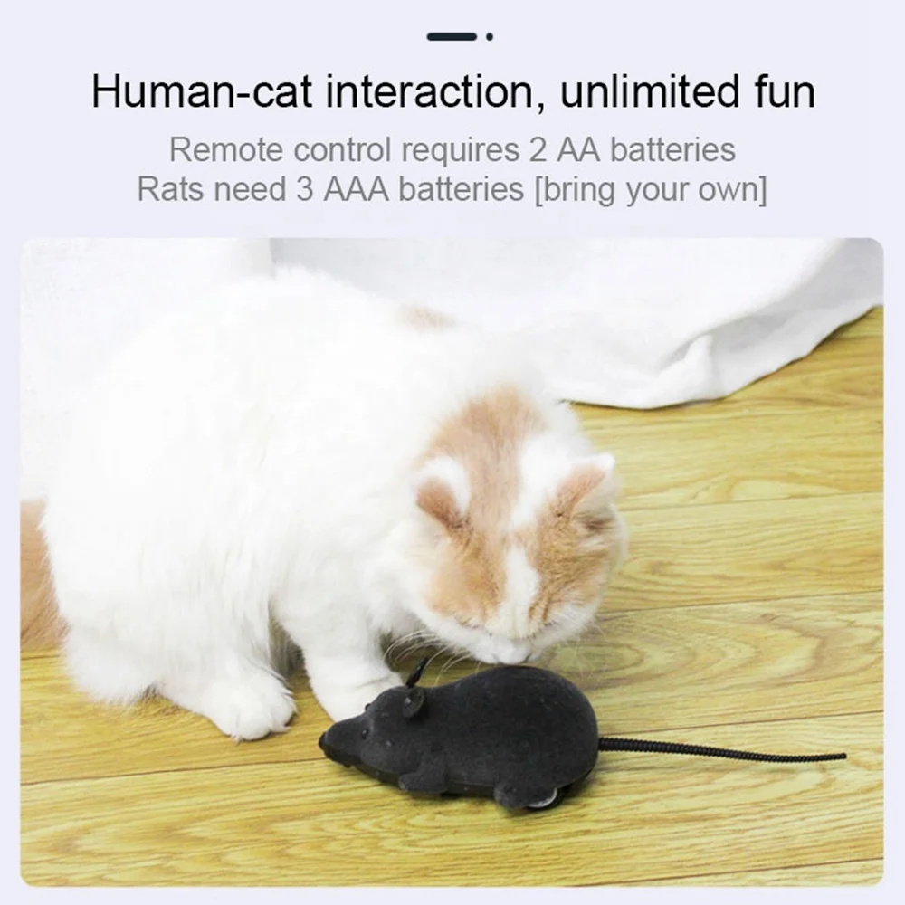  Cat Toys Mouse Wireless RC Mice Remote Control False Novelty Funny Playing for