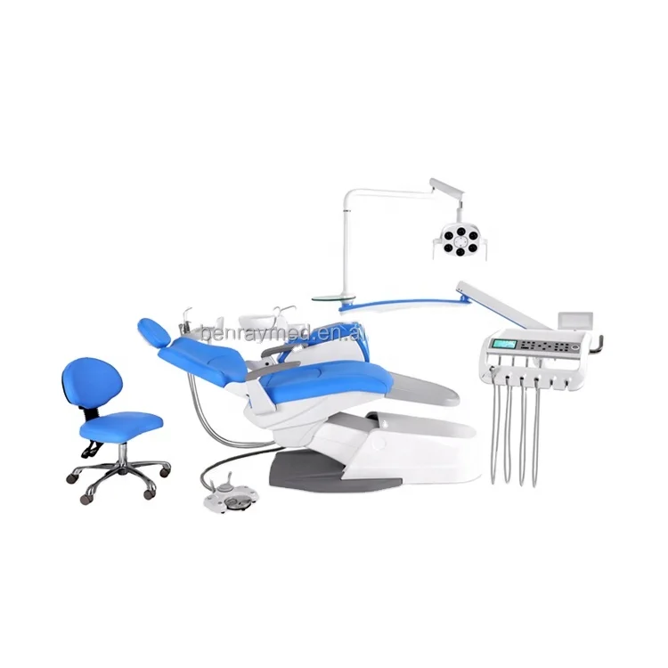 Guangzhou Cheap Top 10 Sensor LED Light Memory Safety Dental Chair Set Europe Cuspidor Dental Chair Price
