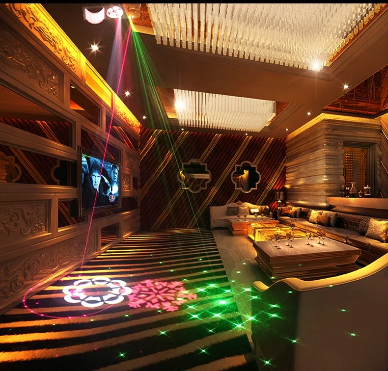 Programmable Laser Dj Club Party Stage Lighting Led Club Decoration DMX512 Strobe Dancing Light Lamps Sound Activated