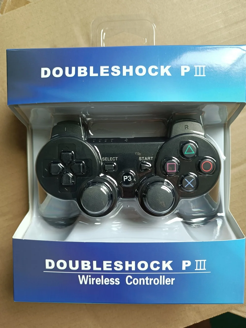 factory price video gamepad PS3 wireless game console portable handle double shock wireless game controller joystick game player