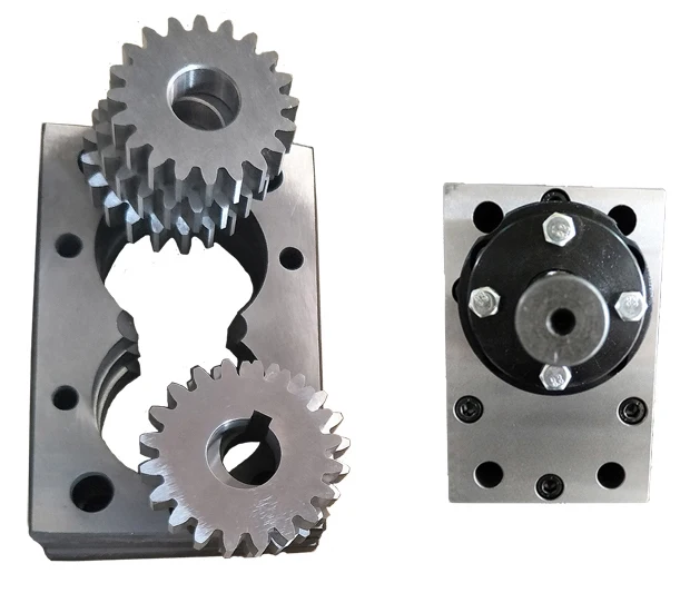 Hot melt glue chemical dosing metering stainless steel gear pump parts