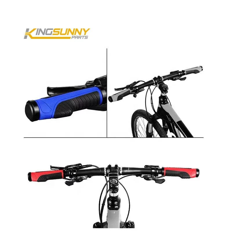 Bicycle Handlebar Grip Silicone Rubber Handlebar Cover Ebike Spare Parts Repair Anti-Skid Damping Rubber Grips