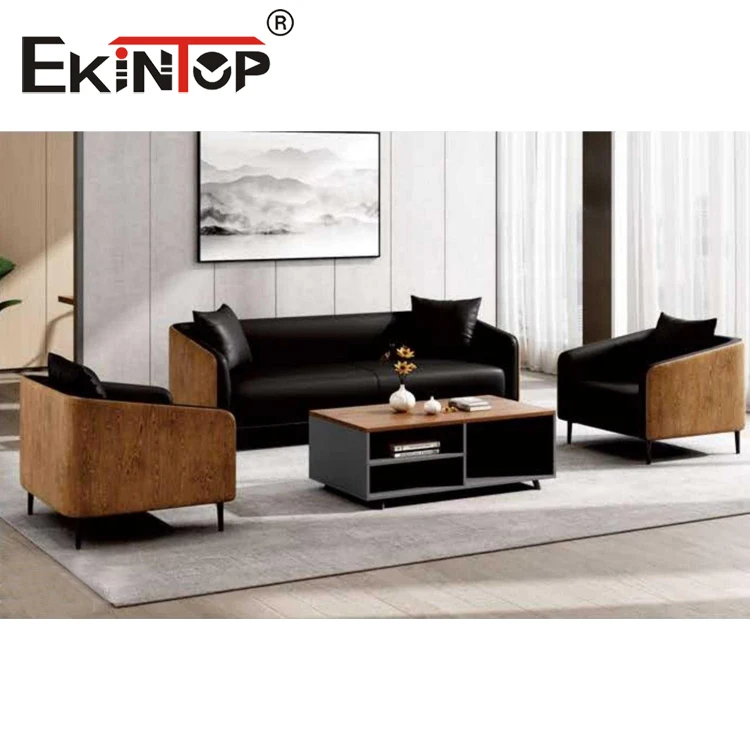 Modern Home 1+1+3 Seat Office Sofa Set Customized Design European Furniture Artificial Leather Office Sofa