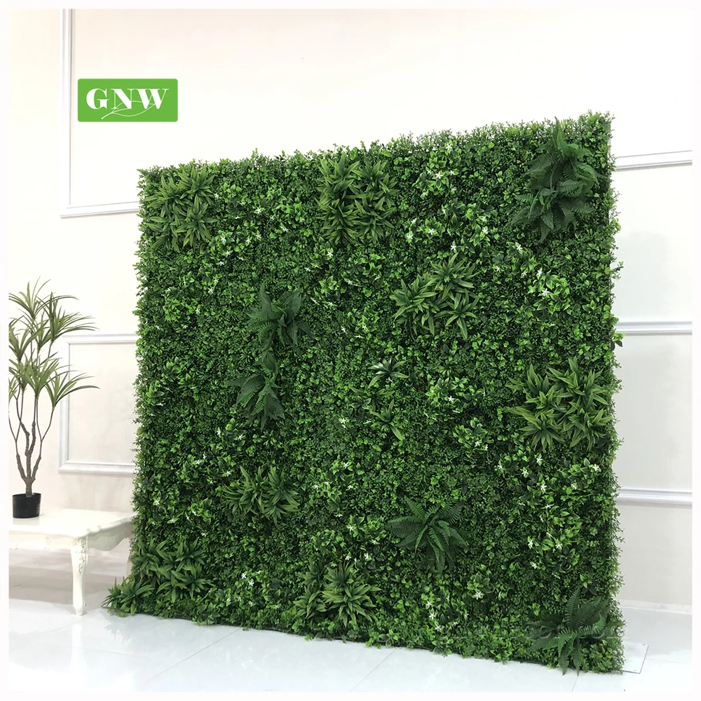 GNW Green plants artificial flower wall for wedding background