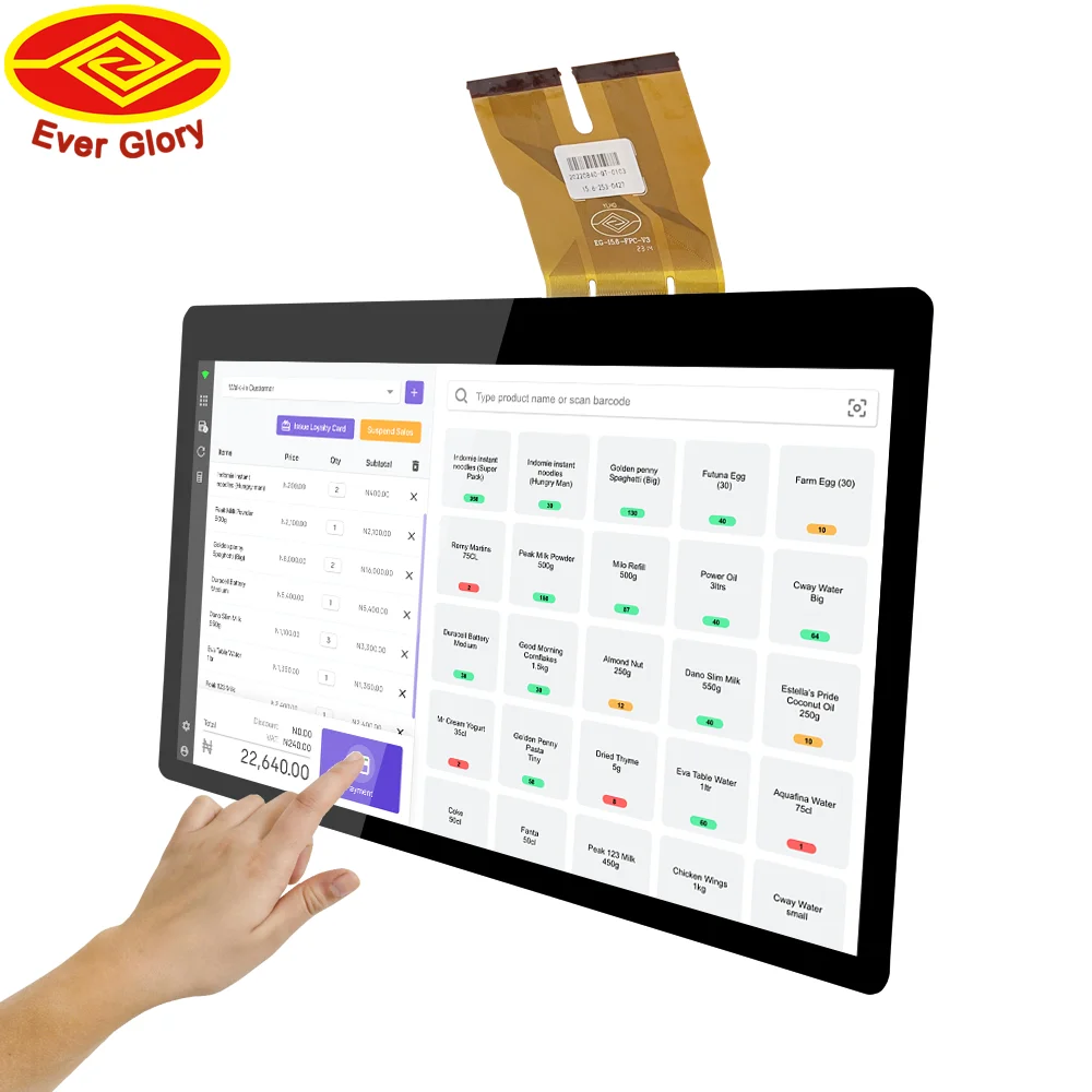 Customized Size Multi Touch Points 10.1 Inch TFT USB Capacitive Touch Screen Display Module