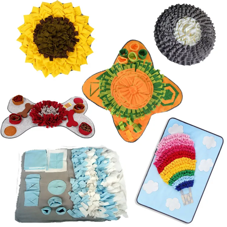 
Amazon Hot Sale Slow Feeder Feeding Training Snuffle Mat For Dogs 