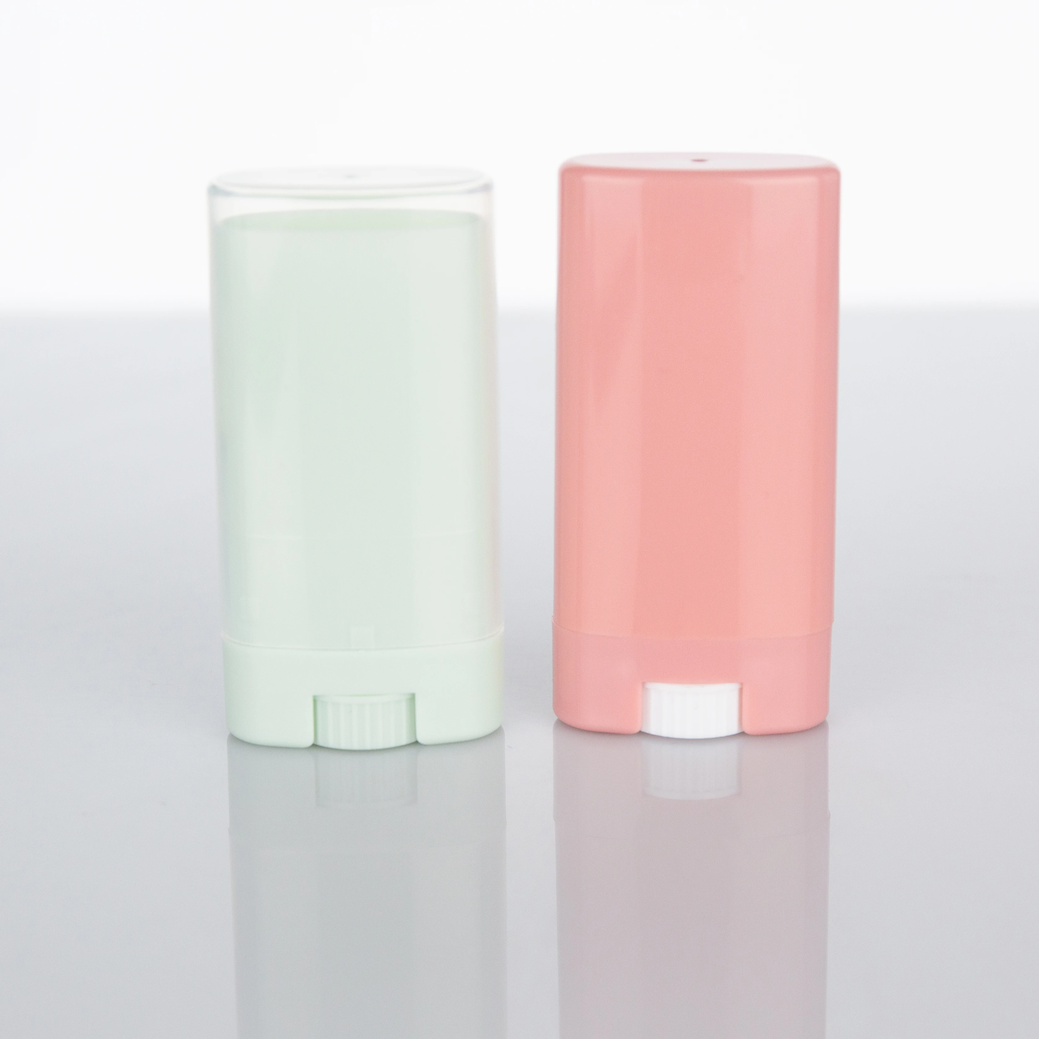 High Quality 15g Color Empty Deodorant Container Stick Oval Stick Deodorant Container Refillable
