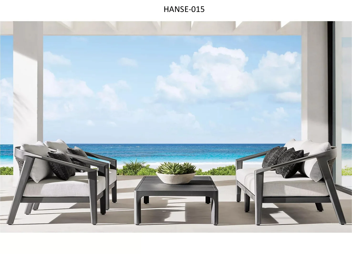 Garden Furniture 10 Seater Table and Chairs Outdoor Aluminum Dining Set Modern Outdoor Furniture