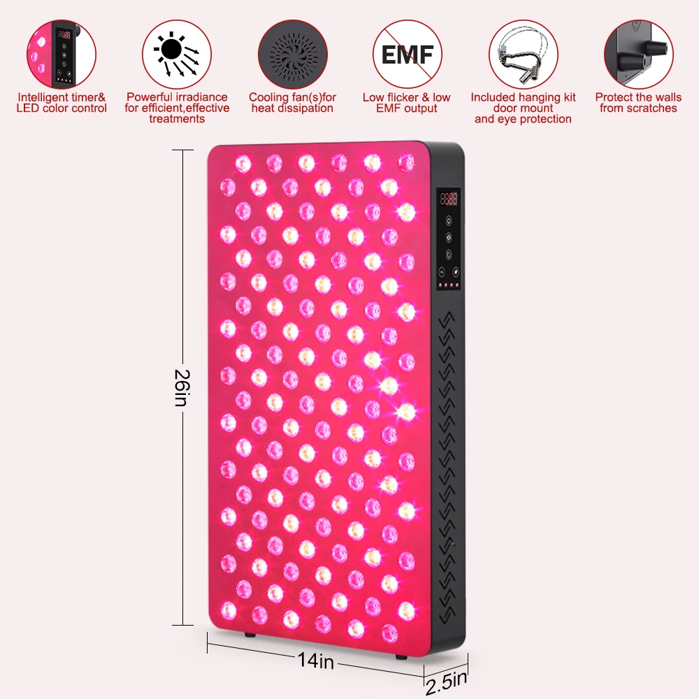 OEM/ODM DAISY CHAIN DESIGN adjustable frequency Infrared Light Therapy bed device 600W led red therapi light pulse for body