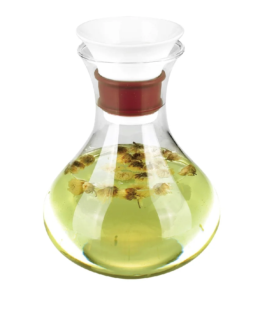 1000ML Elegant Multi-funtion Glass Jug Juicer Kettle Glass With Ceramic Lid