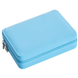 Женская дорожная сумка на молнии, бархатная сумка для хранения ювелирных изделий Caja de para joyeria, органайзер, кожаный чехол, шкатулка для ювелирных изделий