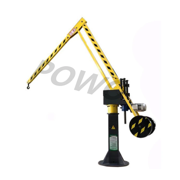 360 degree rotating bob cantilever arm jib balance lifting crane boom mini telescopic crane with lifting folding