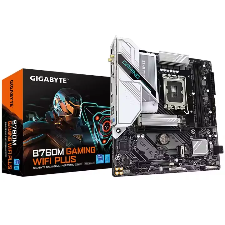 GIGABYTE B760M GAMING WIFI PLUS Motherboard with Intel B760 Express Chipset Support 14th/13th and 12th Gen Series CPU