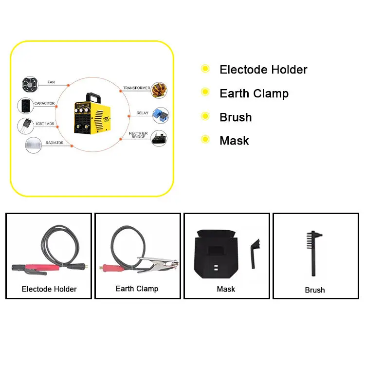 Igbt Inverter 120A Mma Stick Welder Ac 220V Arc Welding Machine