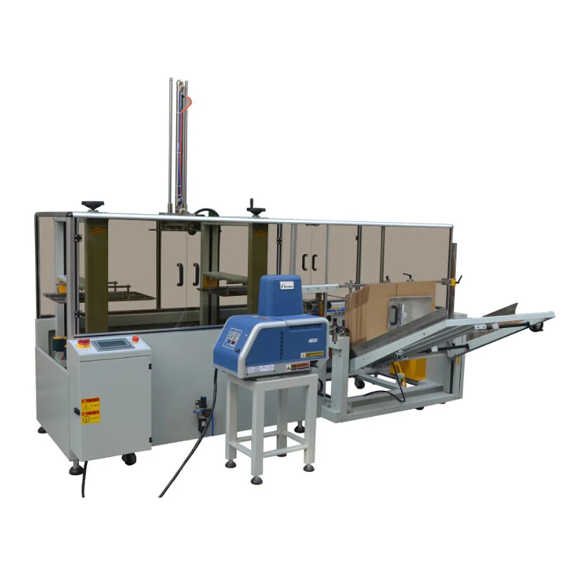 
Hot Melt Glue Automatic Carton Box Gluing Erecting Machine Case Carton Erector 
