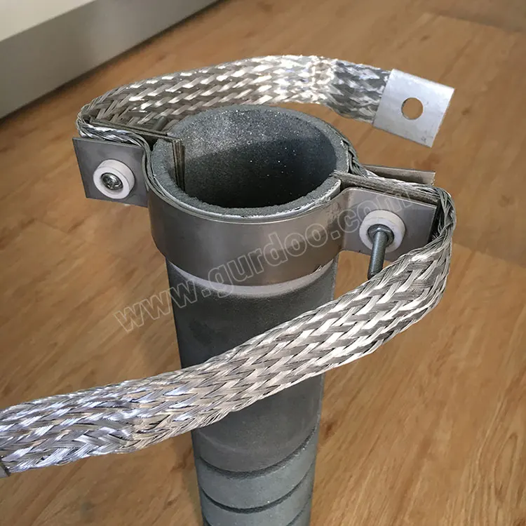 H C G M shape stainless steel clamp for terminal connecting sic heating element