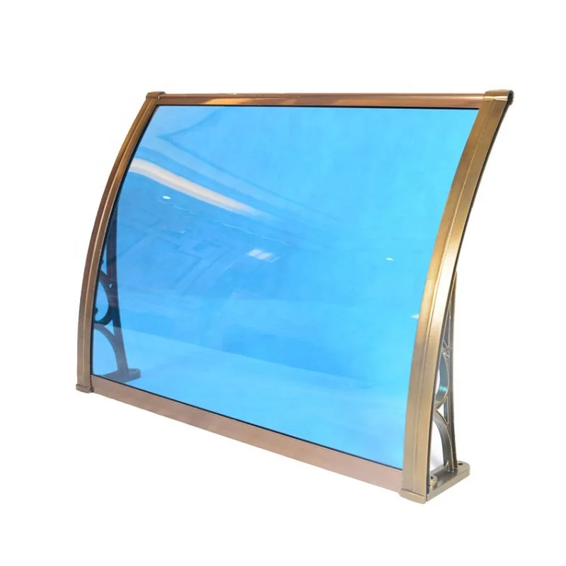 Outdoor Aluminum Support Solid Polycarbonate Door Canopy Awning for Balcony