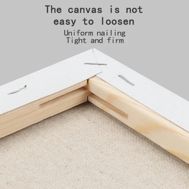 Good price Art supplies blank stretched artist oil painting canvas 100%  280g pure cotton canvas for oil and acrylic pain