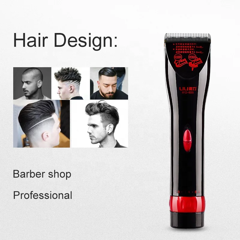 Hair Trimmer Rechargeable Electric Hair Clipper Men Cordless  Adjustable Ceramic Blade Hair Cutting Machine With packing box