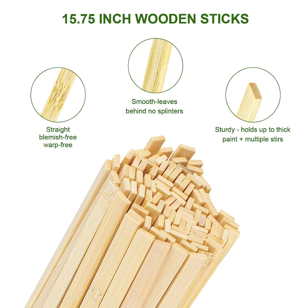 Jiangxi Wood Strips for kids toy Natural color unfinished bamboo Sticks Crafts Stakes for DIY Projects