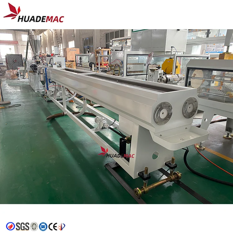 2 cavity/ouput 16-200 PVC pipe double screw extruder production line making machine