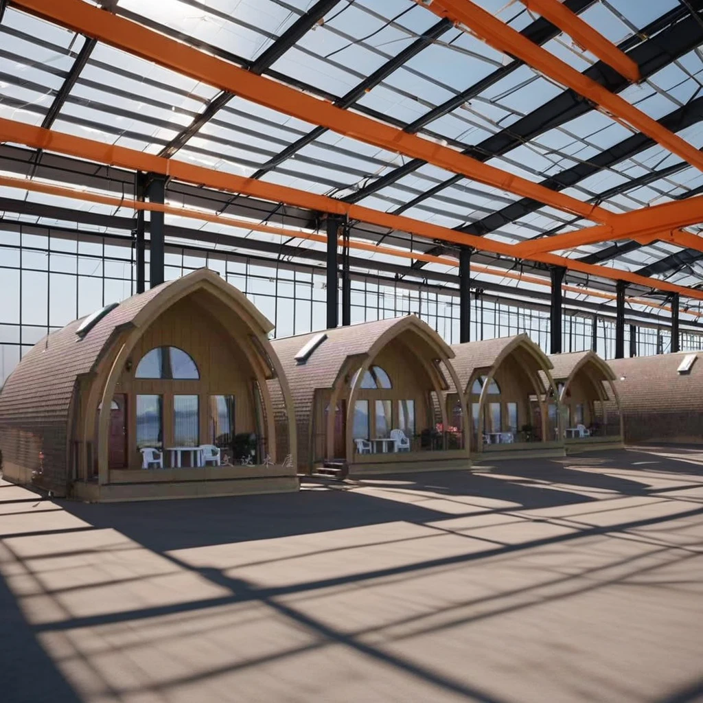 CE Certified High Quality Prefab Frame House Modern Soundproof Good Insulation Office Shop Hotel Terrace Greenhouse Camping Pod