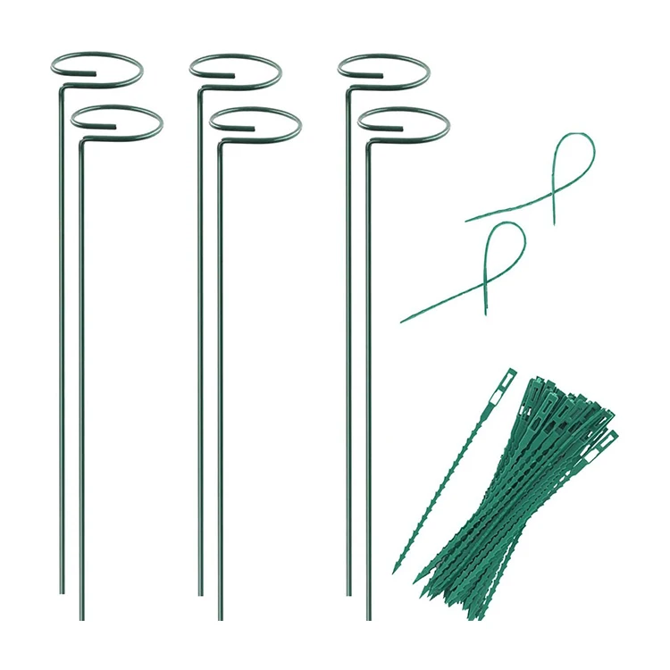 Hot Sale Garden Single Stem Plant Flower Support Ring Frame for Orchid Peony Lily Roseb Plant Support Stakes