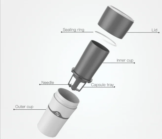 Mini k-cup office cold brew coffee maker portable coffee pod maker coffee capsule machine