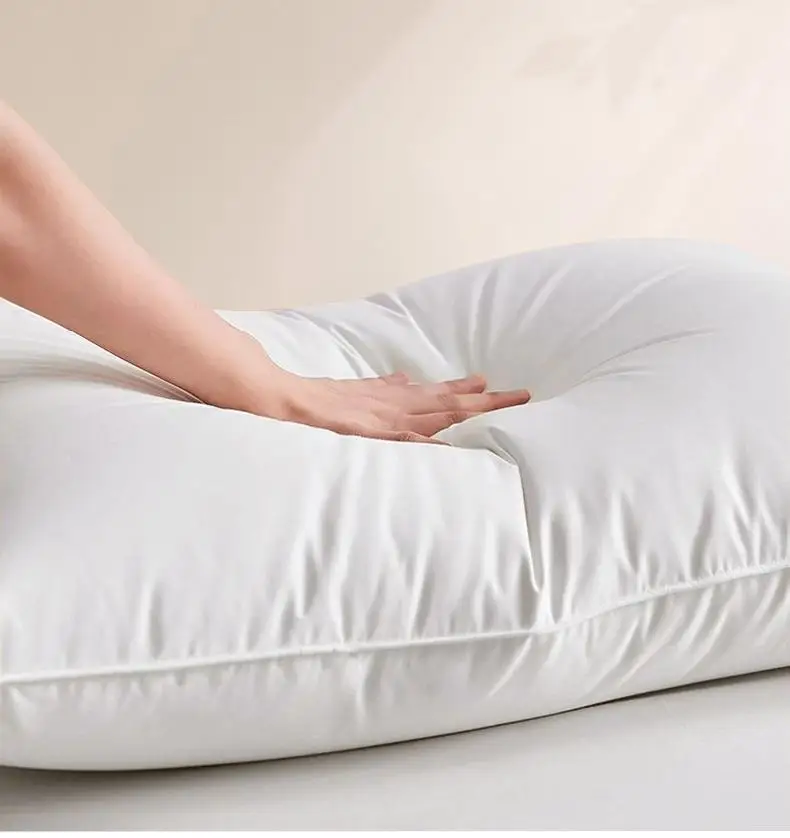 Hotel Collection Bed Pillows Standard or Queen Size Breathable Skin-Friendly cotton Down Pillow