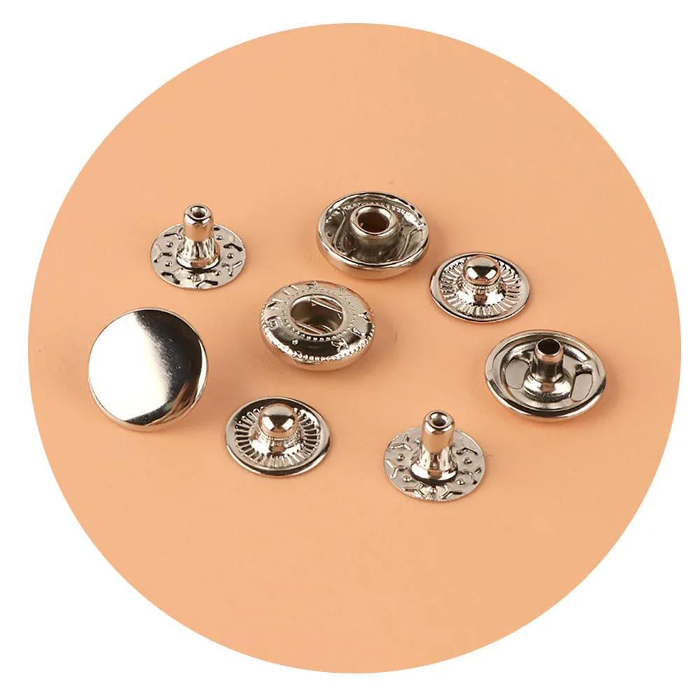 Custom Cheap Decorative Covers Stainless Steel Brass  Press Metal Snap Button for Clothing