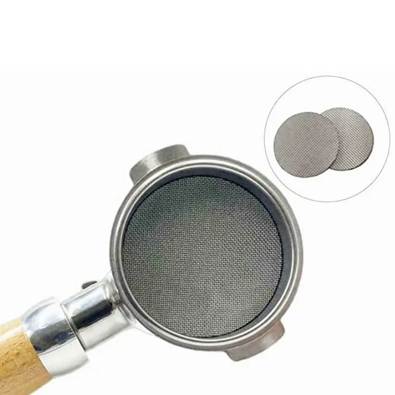 58.5mm Stainless Steel Coffee Filter Plate Filter Mesh Screen Replacement Part