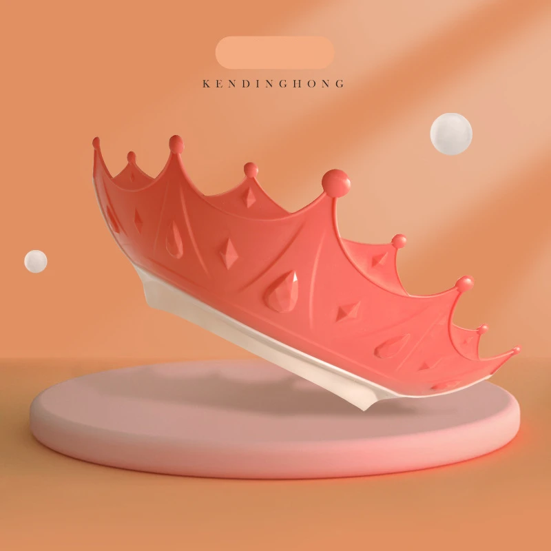 Kids Shampoo Bath Shower-caps Waterproof Bebe Crown Cartoon Kids Hair Wash Bath Head Hat Little Babies Baby Shower-Caps