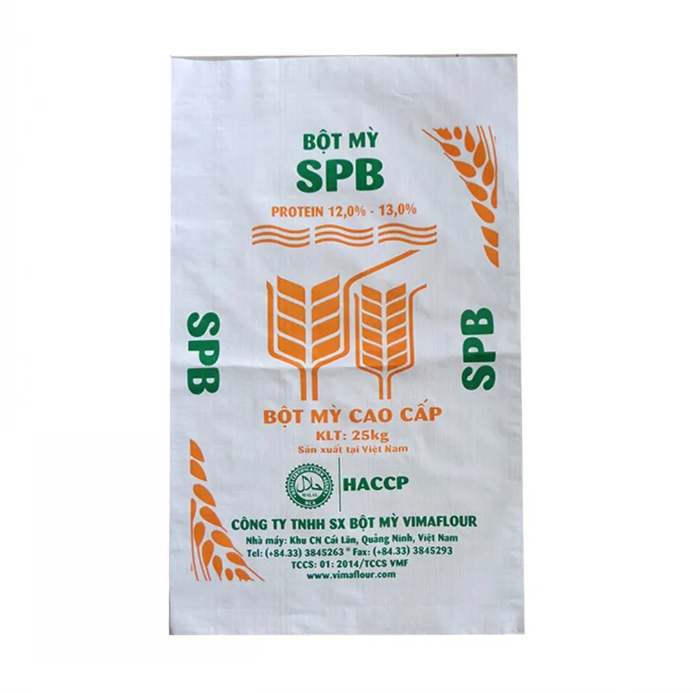 
Agriculture package plastic recyclable pp woven bag for 25kg 50kg flour rice packing bag custom shopping bags 