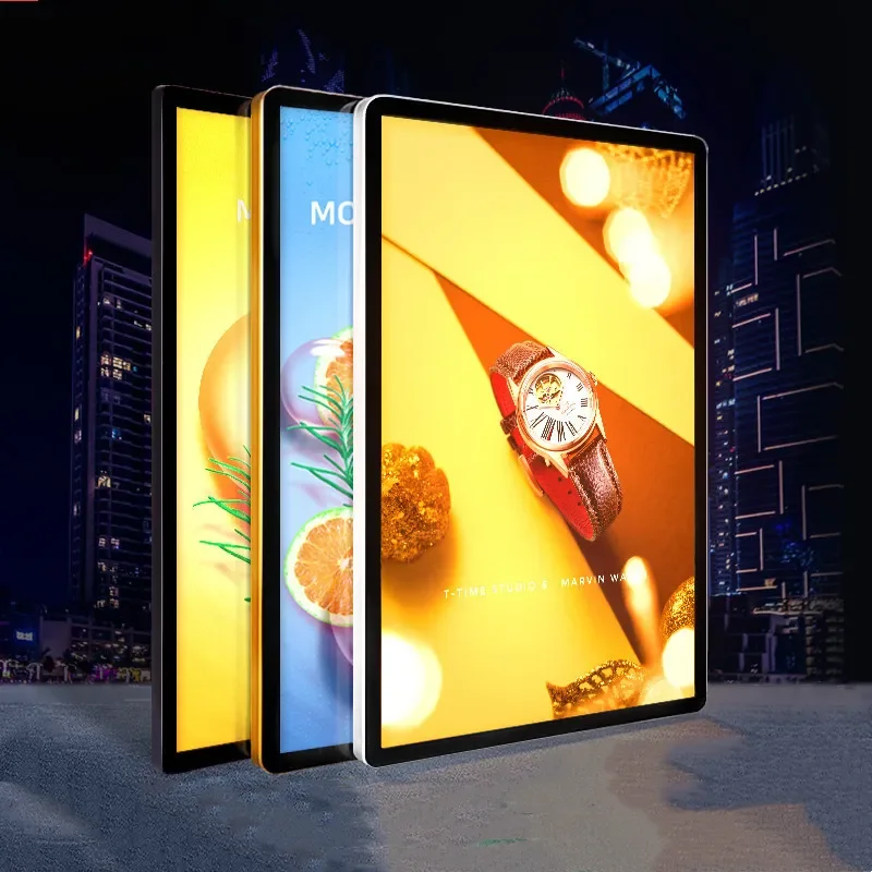 Aluminum Frame Slim Led Light box  display sign Ultra Thin Light box Snap Frame Movie Poster Light Box