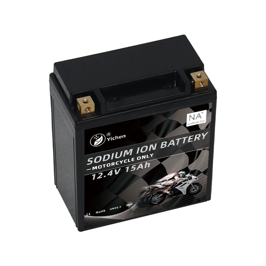 High Quality 12V 15AH YTX16 CCA350 Rechargeable 12.4V 12 Volt Sodium Ion Motorcycle Battery with Solid Terminal Option