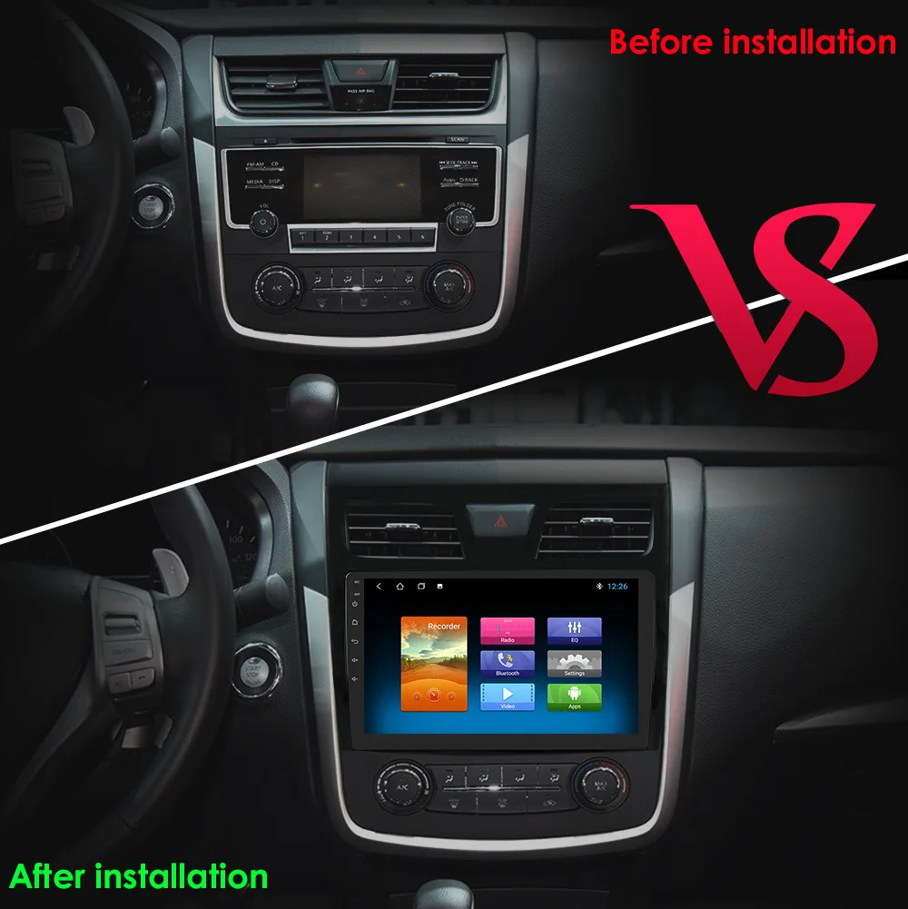 YHT Android 10 Touch Screen Car DVD Player For Nissan Teana Altima 2013 2014 2015 2016 2017 2018 Multimedia Radio Video GPS