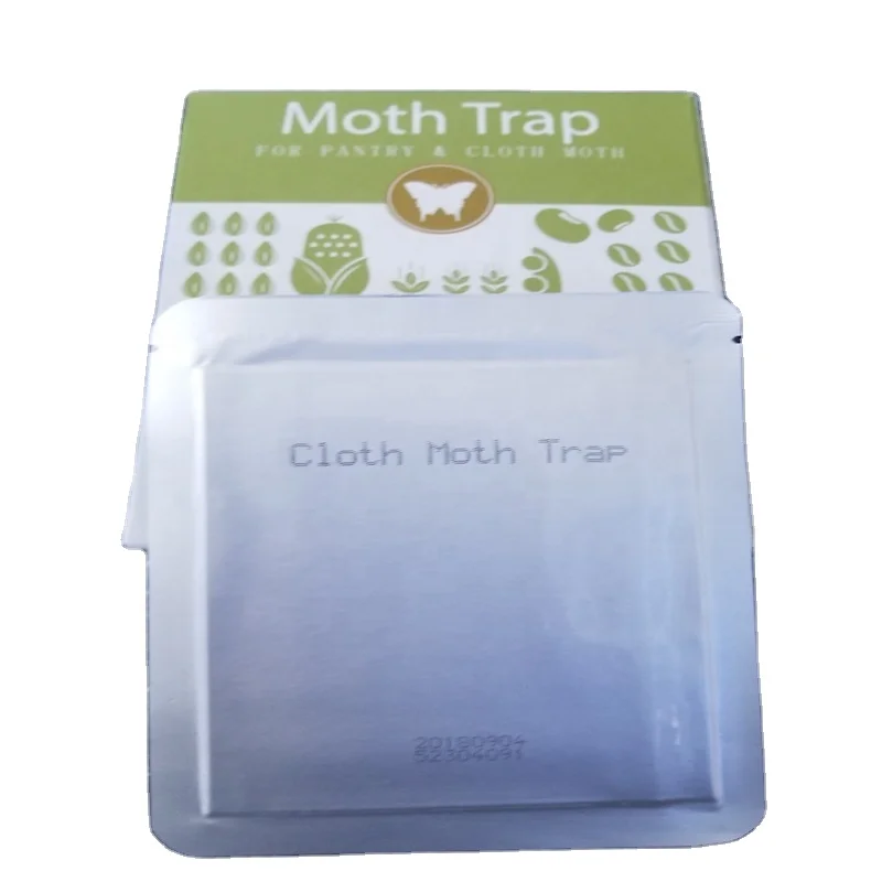 Clothes Moth and Pantry Moth Pheromone Glue Traps Paper material 29.7x11cm 1pcs per foilbag 6pcs per color box