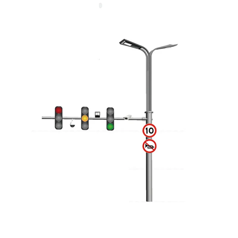 XLZM  New generation High quality level 25ft temp traffic light pole