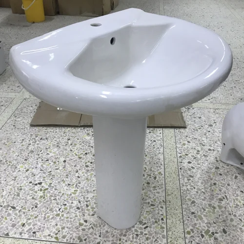 sanitary ware  bathroom wash basin Round Pedestal Wash Basin Hotel ceramic basin