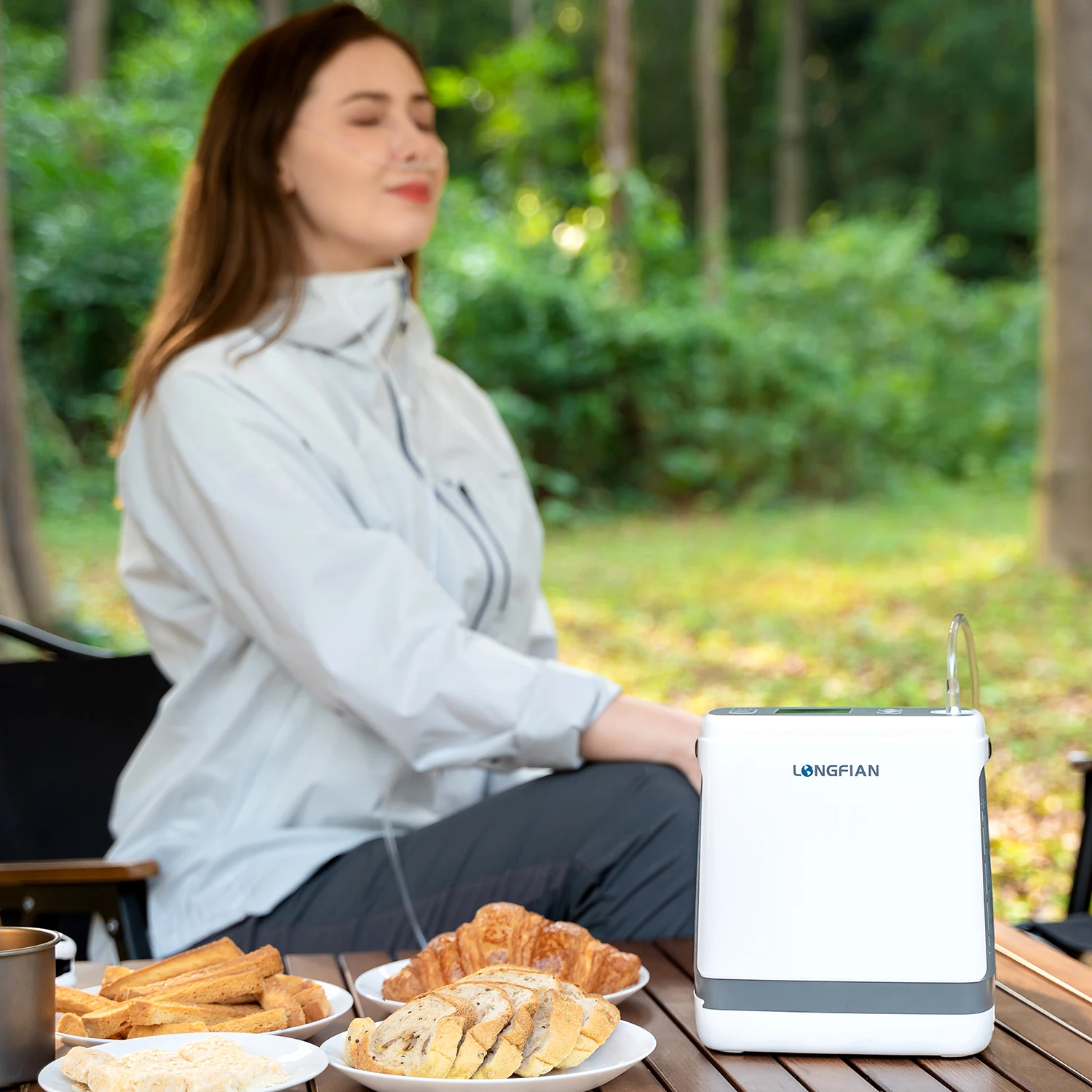 Pocket-sized  Oxygen Concentrator With 1.9kg and 93%±3%  Concentration 5L/min With Long Battery Duration for Plateau Travel