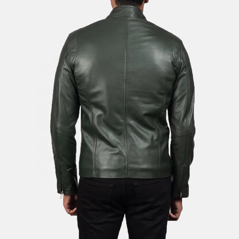 
Good Prices Men Biker Style Hip Hop Leather Jacket For Adults / Unisex Zipper Leather Jacket 