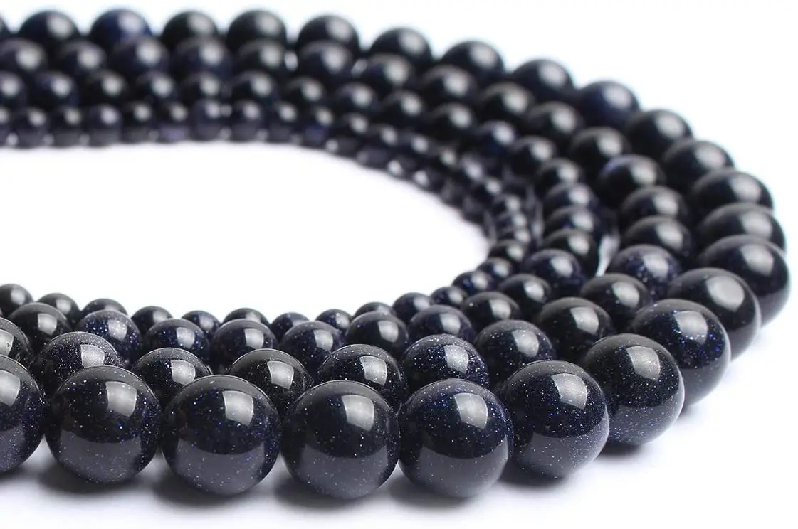 Loose Red Goldstone Round Beads for Jewelry Making Gemstone Beaded Necklace  3/4/6/8/10/12/14MM Polished Crystal Stone