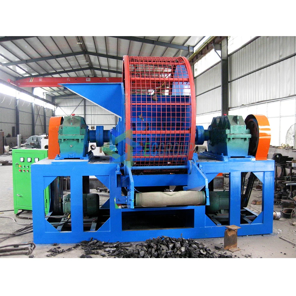 Waste Tyre Recycling Rubber Powder Making Machine / Tire Shredder Machine