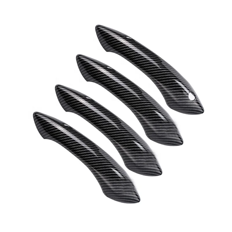 Suitable for BMW new 1/2/3/4/5/7X1X3X4X5x6 modified carbon fiber outer handle decorative stickers