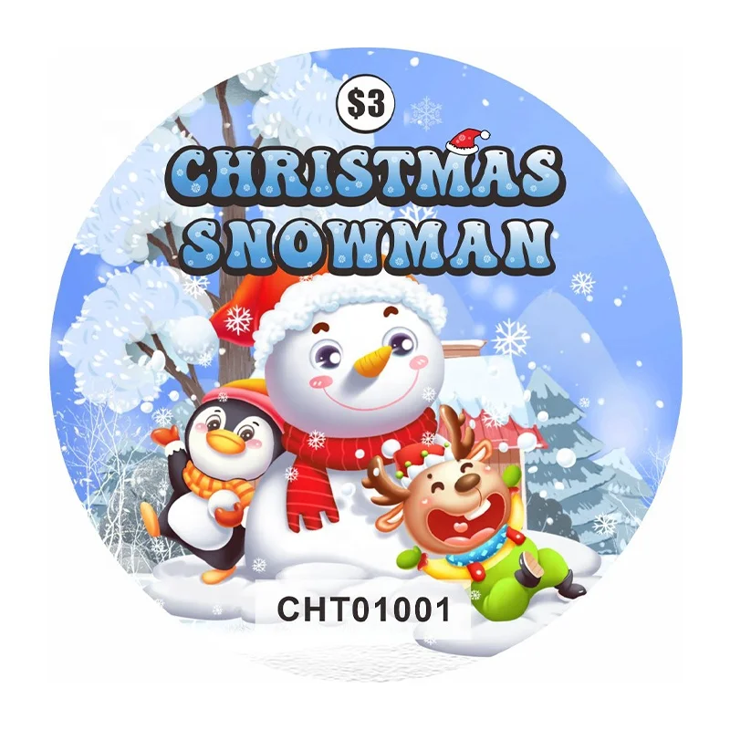 Custom DIY pull tabs lottery gambling games tickets and board with anti counterfeiting printing paper for Christmas Day