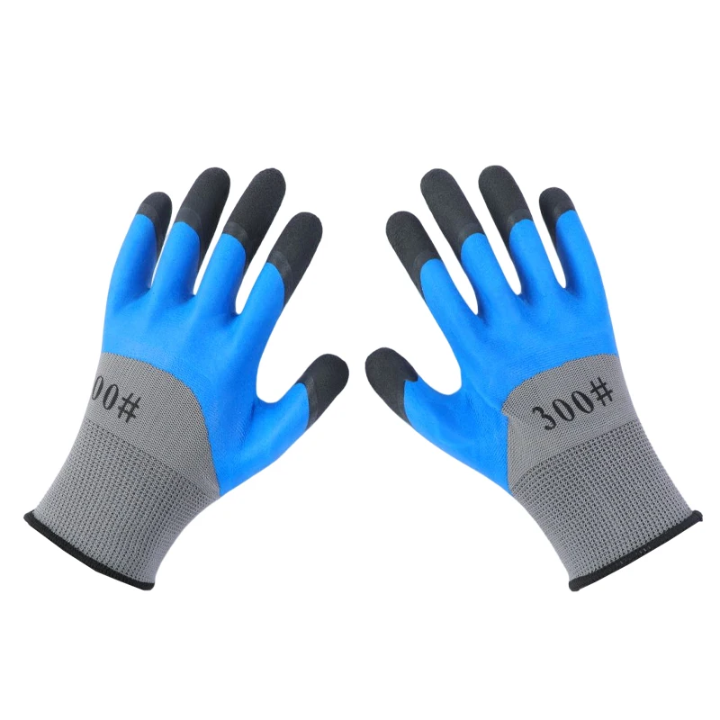 New Listing Factory Wholesale Latex Coated Gloves Finger Reinforcement